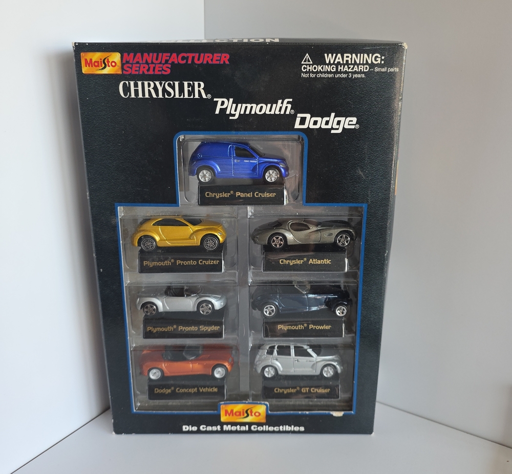 Maisto Chrysler Plymouth Dodge Diecast Set Panel Cruiser Prowler GT Cruiser